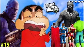 SHINCHAN and FRANKLIN Meets BLACK PANTHER in GTA 5 [PART 15](GTA 5 Mod)