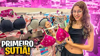 Primeira vez da Giovana comprando LINGERIE pra ela 👙