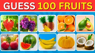 Guess the Fruit in 3 Seconds🍓🥭|| 100 Different Types of fruit 🍉🍍||