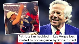 Patriots Fan Who Was HARASSED By Raiders Fan In Viral Video Gets Big Surprise From Robert Kraft
