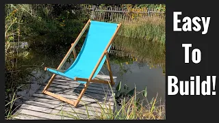 DIY: How to make a Deckchair. Easy to Build! #diy #howto #garden #chair #foryou #woodworking