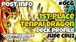 Yu-Gi-Oh! - 1st Place Tenpai Dragon Deck Profile | Post INFO | Jude Cruz | OCG