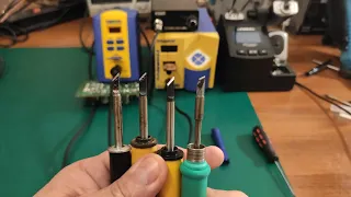 (499#) Test stacji lutowniczych (jak szybko osiągną 350 st. C) KSGER / GM951 /HAKKO / JBC / CD-2BE