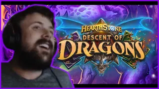 Forsen Reacts To Hearthstone Descent of Dragons   Blizzcon 2019