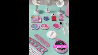 2021 mermaid barbie makeup kit frozen indoor toys & game for  home 🤩❤️ | #shorts play master #toys