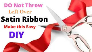 Realistic and Super Easy Ribbon Roses |  Wedding DIY Ribbon Flowers By Aloha Crafts