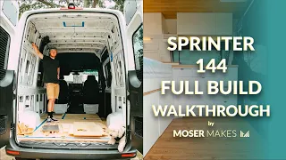 Sprinter 144 Full Build [Extended Narrated Timelapse]