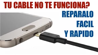 Reparar rápido tu cable de celular