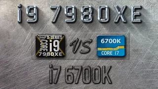 i9 7980XE vs i7 6700K Benchmarks | Gaming Tests Review & Comparison | Windows 10