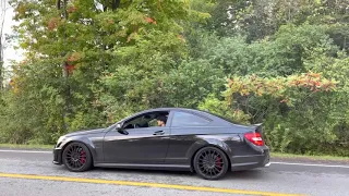 W204 C63 AMG P31  burnout