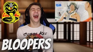 REACTING to Cobra Kai Season 3 Bloopers & Funniest Cast Moments