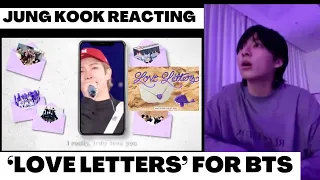 Jung Kook Reacting ‘ARMYS Song For ‘Love Letters” - impossible not to get excited