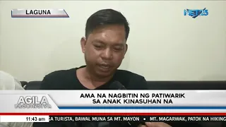 Ama na nagbitin ng patiwarik sa anak kinasuhan na