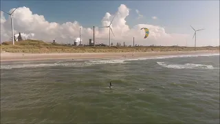 Kitefoilsession #151 Ocean Rodeo Rise 8m Sabfoil M93 W699 S483 drone shot