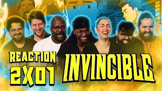 BIG BRAIN PLAYS | Invincible 2x1 "A LESSON FOR YOUR NEXT LIFE" | Normies Group Reacation!