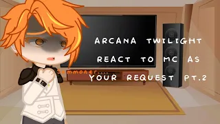 ArcanaTwilight React To MC as Your Request pt.2 || Little Angst || Short ||TWST X Genshin X Honkai |