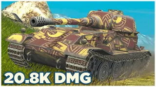 VK 72.01 (K) • 20.8K DAMAGE • Uprising Mode WoT Blitz