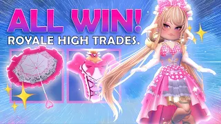 GETTING *ALL WIN* TRADES IN ROYALE HIGH..?!! ROYALE HIGH SUCCESSFUL TRADES..!! #41
