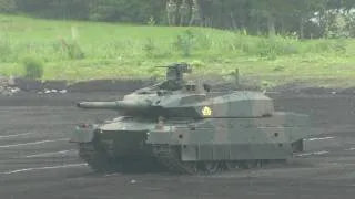 10式戦車 走行展示 Type10 Tank, Japan's new MBT