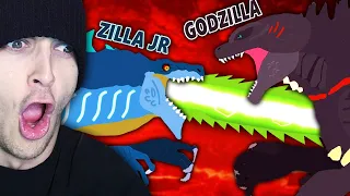 GODZILLA vs ZILLA Jr the FIGHT (Reaction)