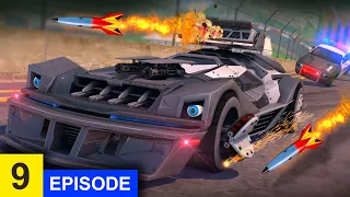 Hot wheels 3d cars cartoon. New Supercar. Bank robbery.