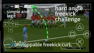 How to score FREEKICK goal in PES 2024 PPSSPP on any device,PSP freekick tutorial