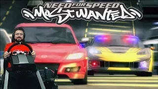 Горячие погони в Need for Speed Most Wanted 2005 + руль Fanatec CSL Elite