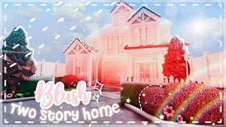 Blush Aesthetic Two Story Family Roleplay Home - Speedbuild and Tour - iTapixca Builds