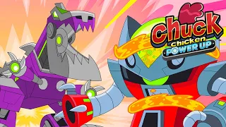 Chuck Chicken Power Up ⚡ Robots and machines 🔥 Superhero cartoons