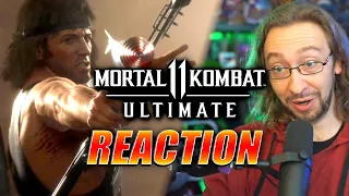 MAX REACTS: MK11 Ultimate Rambo Gameplay Trailer