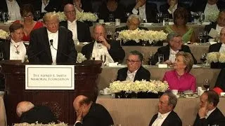 Clinton and Trump attend Al Smith Dinner