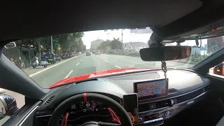 Insanely Loud S5 Audi City Drive POV