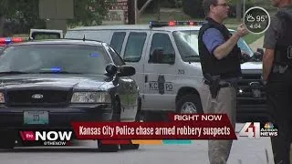 Police chase robbery suspects