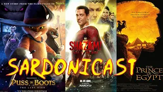 Sardonicast 136: Puss in Boots: The Last Wish, Shazam! Fury of the Gods, The Prince of Egypt