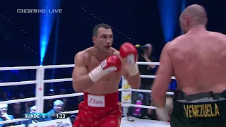 Wladimir Klitschko vs  Tyson Fury Раунд  5  Разбор ударов за 7 05