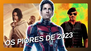 Os 10 PIORES filmes de 2023! 💩