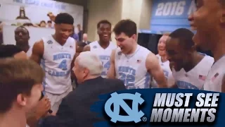 UNC Basketball In Title Game Locker Room Celebration After Syracuse Win