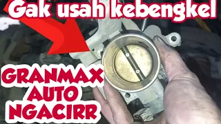 Cara naikkan tenaga granmax dengan bersihkan throttle body bisa dilakukan sendiri tanpa ke bengkel