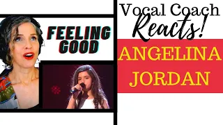 Angelina Jordan (10 Year Old) - Feeling Good LIVE Vocal Coach Reacts & Deconstructs