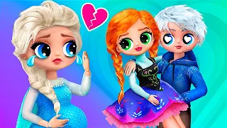 ¡Elsa está embarazada! ¿Anna y Jack Frost juntos? 32 manualidades para LOL