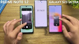 SAMSUNG GALAXY S23 ULTRA VS REDMI NOTE 12 - FIRST SPEED TEST!