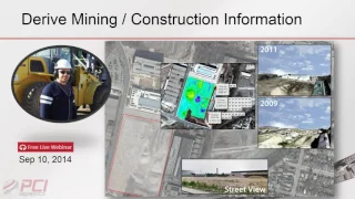Geomatica 2014 and ArcGIS - Mining and Construction Applications with Imagery