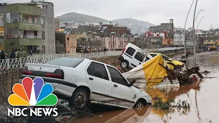 Deadly flash floods hit parts of Turkey recovering from earthquake