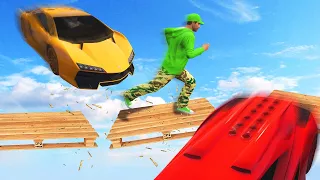 RUN BEFORE THE PLATFORM BREAKS! (GTA 5 Funny Moments)