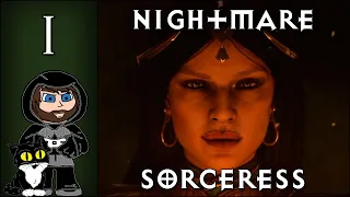 Diablo 2 Resurrected | Sorceress | Nightmare Walkthrough [Part 1/2] - Controller Gameplay