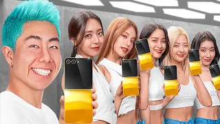 I Surprised ITZY With A Custom Galaxy Z Flip Mural!