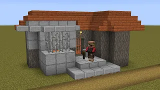 How to build a Minecraft Village Weaponsmith/Blacksmith 2 (1.14 savanna)