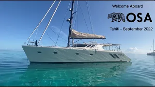 NOW SOLD - The Extraordinary KNYSNA 500 Catamaran 'OSA'- Video Tour