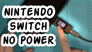 Nintendo Switch Drawing 0.17A (No Power) | Can We Fix it?