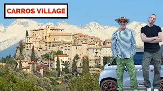 CARROS Village Near Nice.  We Discover Wonderful Hidden Gem Local Restaurant🇫🇷🚙